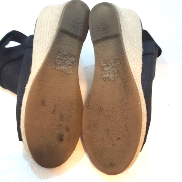 SKECHERS | Women's Indigo Sky Love Dust Espadrille Wedges Black Size 8 - Picture 7 of 8